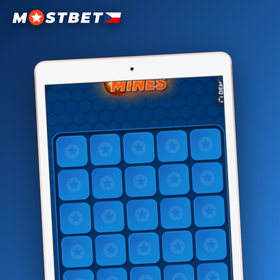 Mostbet Mines mřížka se středním rizikem a vyváženým počtem min