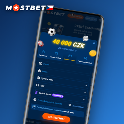 Mostbet registrace přes telefon – potvrzení českého čísla SMS kódem